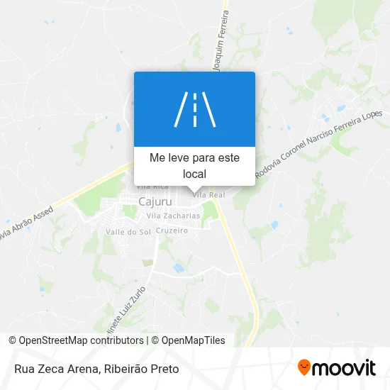 Rua Zeca Arena mapa