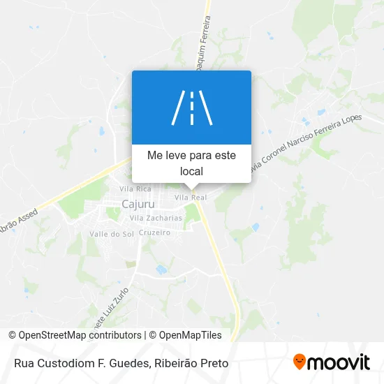 Rua Custodiom F. Guedes mapa