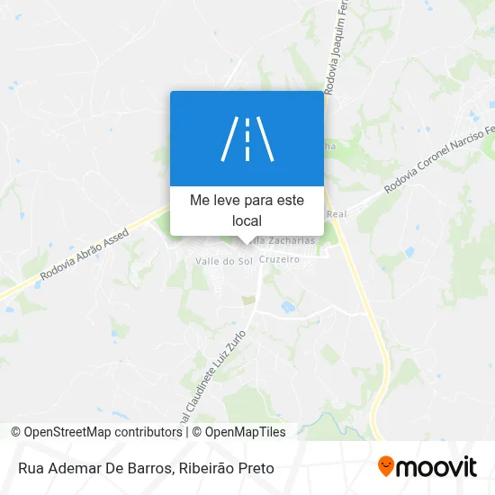 Rua Ademar De Barros mapa
