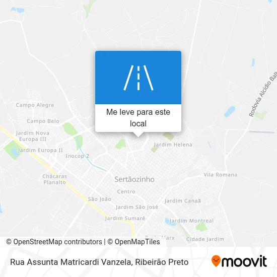 Rua Assunta Matricardi Vanzela mapa