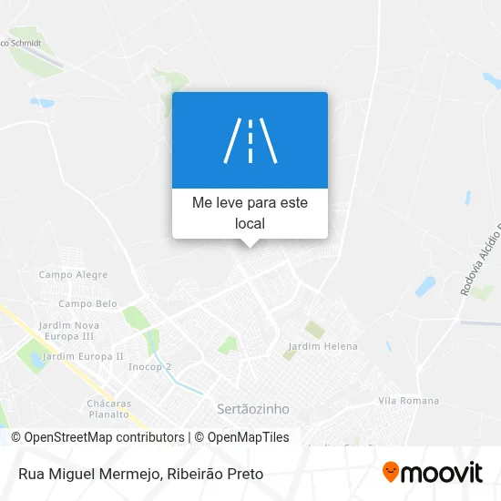 Rua Miguel Mermejo mapa