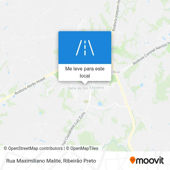 Rua Maximiliano Malite mapa