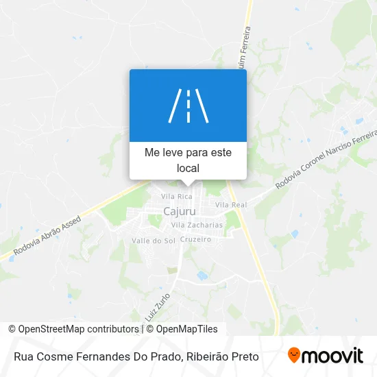 Rua Cosme Fernandes Do Prado mapa