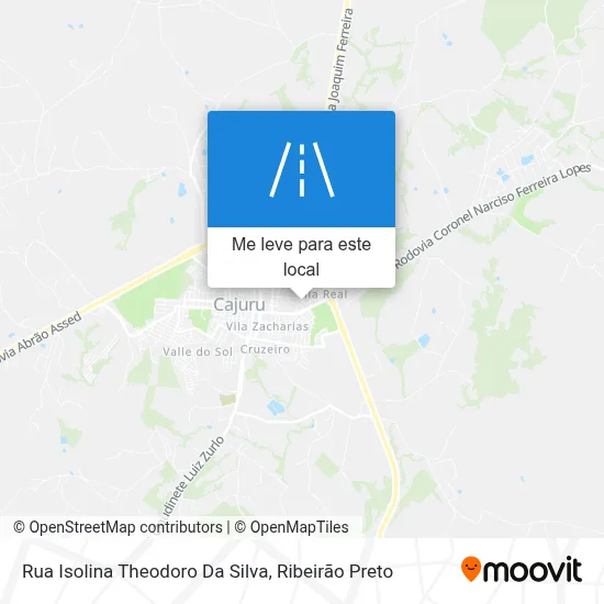 Rua Isolina Theodoro Da Silva mapa