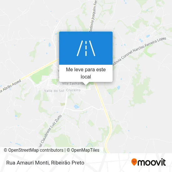 Rua Amauri Monti mapa