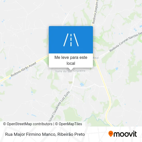 Rua Major Firmino Manco mapa