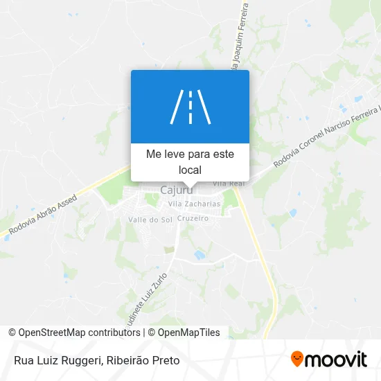 Rua Luiz Ruggeri mapa