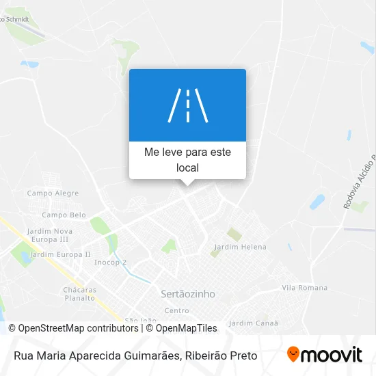 Rua Maria Aparecida Guimarães mapa