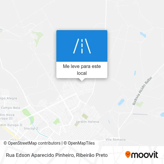 Rua Edson Aparecido Pinheiro mapa