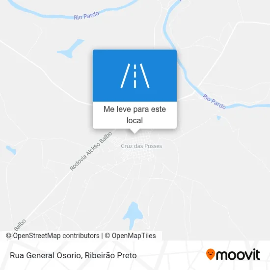Rua General Osorio mapa