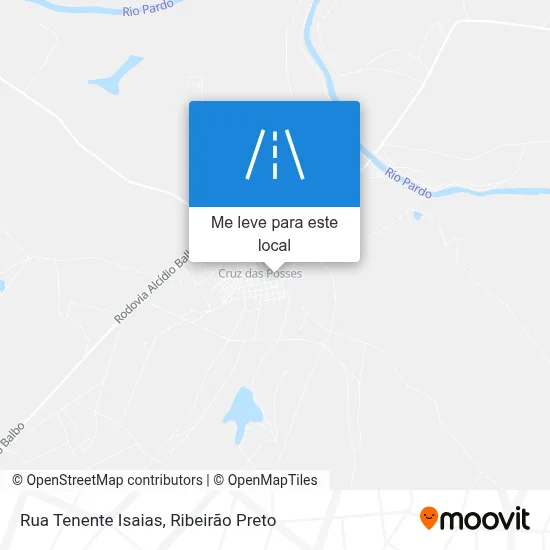 Rua Tenente Isaias mapa