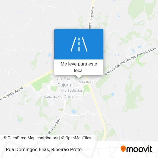 Rua Domingos Elias mapa
