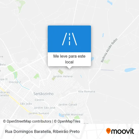Rua Domingos Baratella mapa