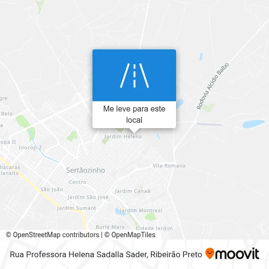 Rua Professora Helena Sadalla Sader mapa
