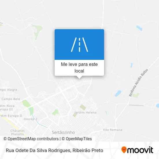 Rua Odete Da Silva Rodrigues mapa