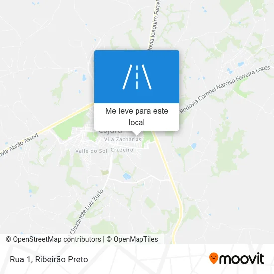 Rua 1 mapa