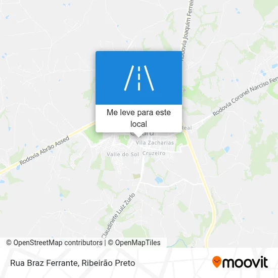 Rua Braz Ferrante mapa
