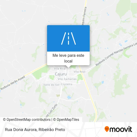 Rua Dona Aurora mapa