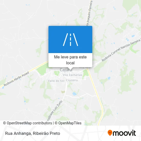 Rua Anhanga mapa