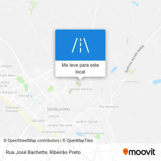 Rua José Bachette mapa