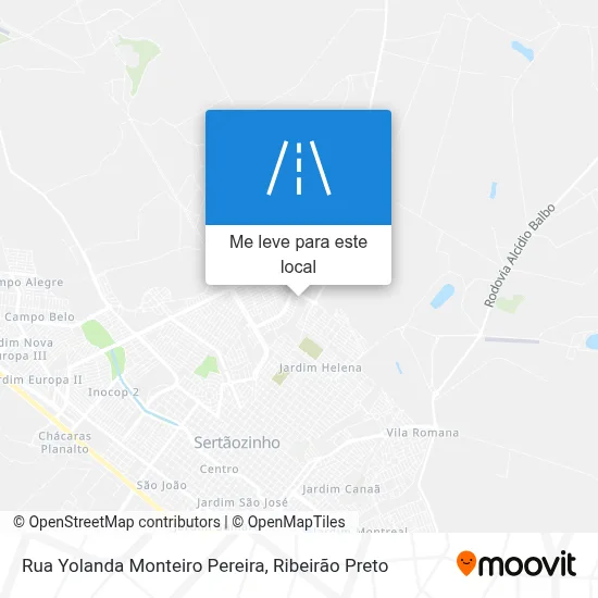 Rua Yolanda Monteiro Pereira mapa