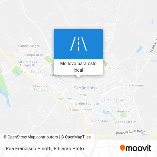 Rua Francisco Pinotti mapa
