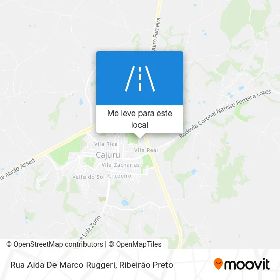 Rua Aida De Marco Ruggeri mapa