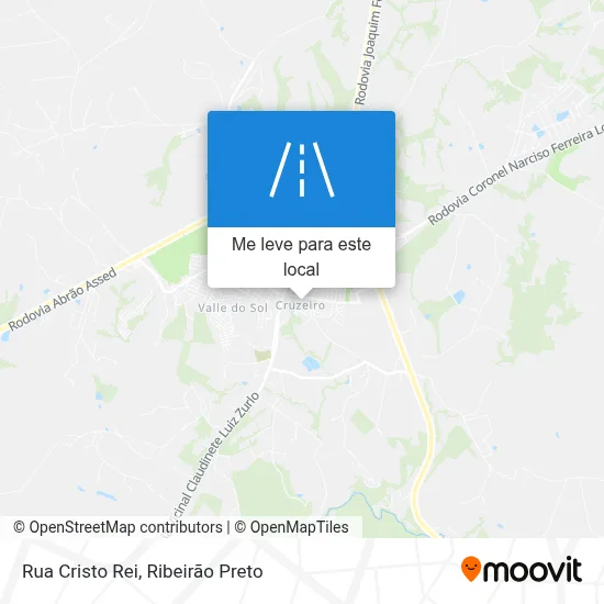 Rua Cristo Rei mapa
