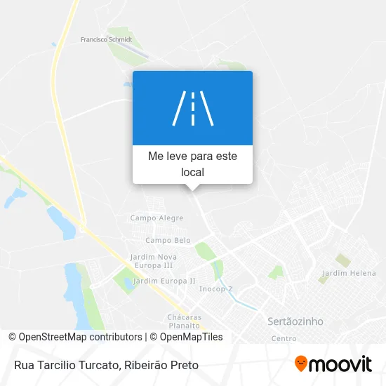 Rua Tarcilio Turcato mapa