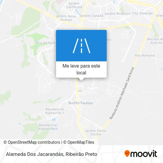 Alameda Dos Jacarandás mapa