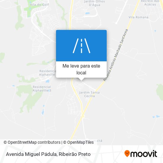 Avenida Miguel Pádula mapa