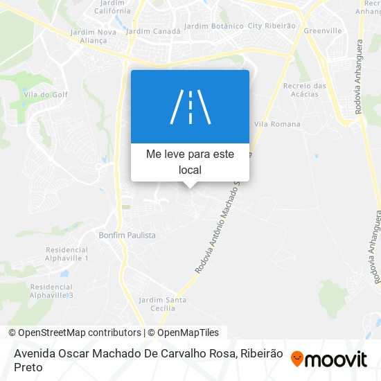 Avenida Oscar Machado De Carvalho Rosa mapa