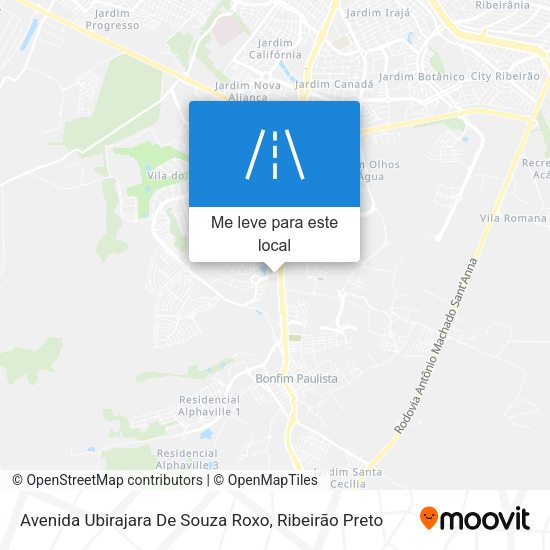 Avenida Ubirajara De Souza Roxo mapa