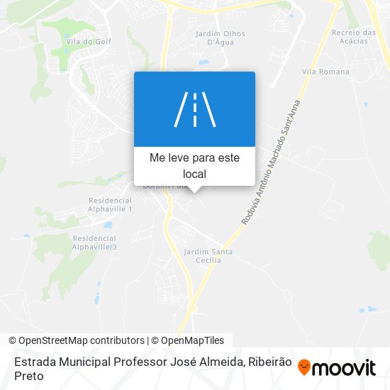 Estrada Municipal Professor José Almeida mapa