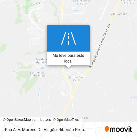 Rua A. V. Moreno De Alagão mapa