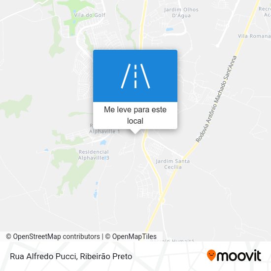 Rua Alfredo Pucci mapa