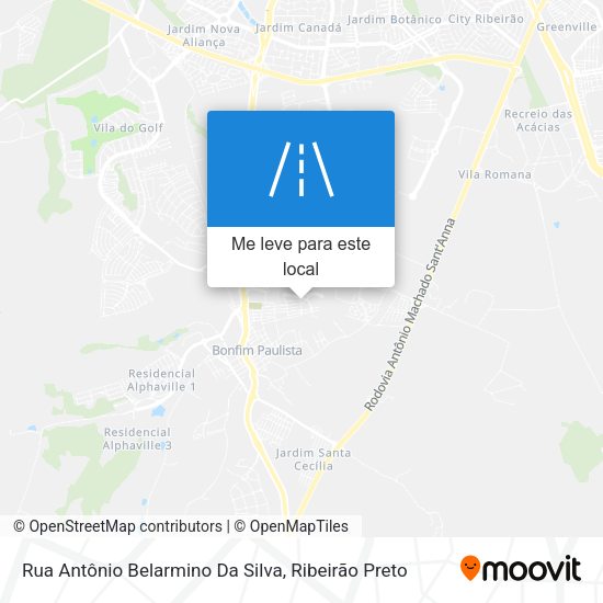 Rua Antônio Belarmino Da Silva mapa