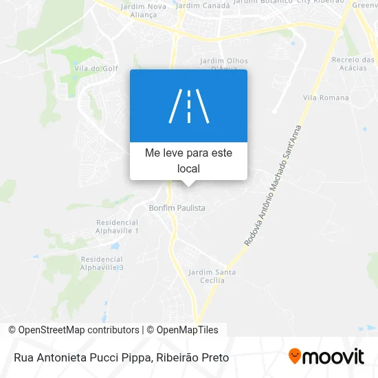 Rua Antonieta Pucci Pippa mapa