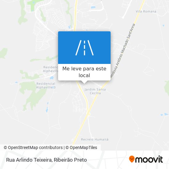 Rua Arlindo Teixeira mapa