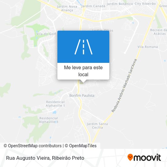 Rua Augusto Vieira mapa