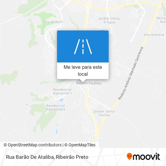 Rua Barão De Ataliba mapa