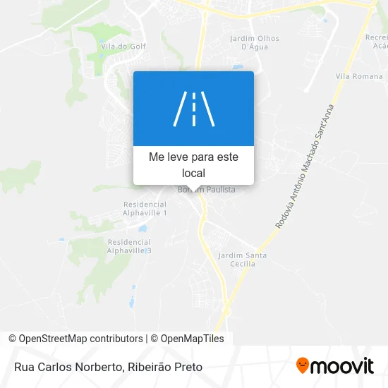 Rua Carlos Norberto mapa