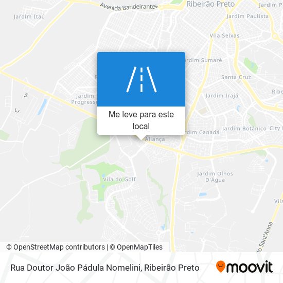Rua Doutor João Pádula Nomelini mapa