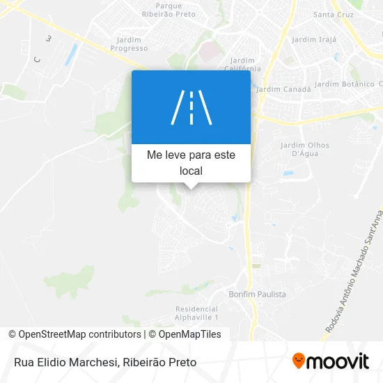 Rua Elidio Marchesi mapa