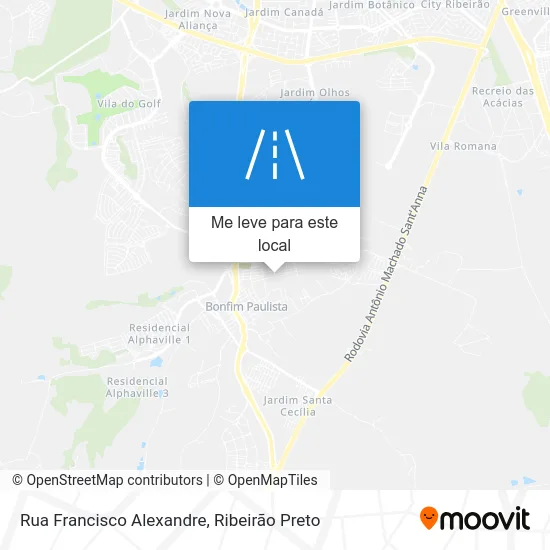 Rua Francisco Alexandre mapa