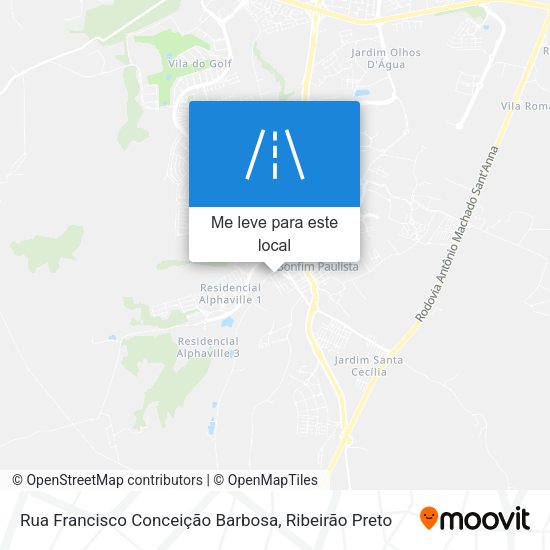 Rua Francisco Conceição Barbosa mapa