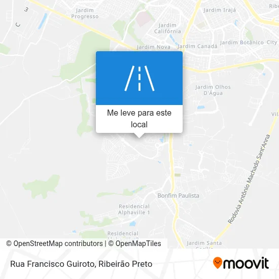 Rua Francisco Guiroto mapa