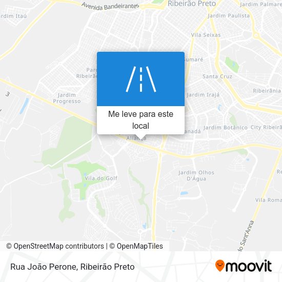 Rua João Perone mapa
