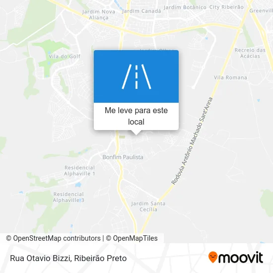 Rua Otavio Bizzi mapa