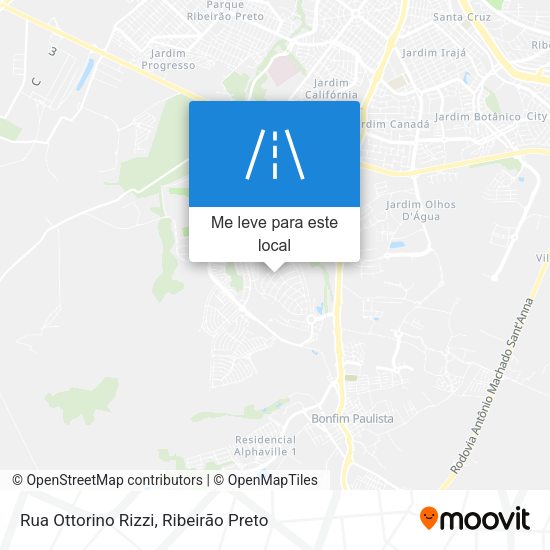 Rua Ottorino Rizzi mapa